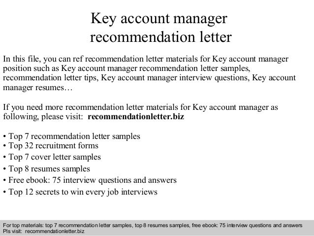 key account manager interview questions and answers