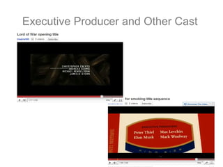 Executive Producer and Other Cast
 