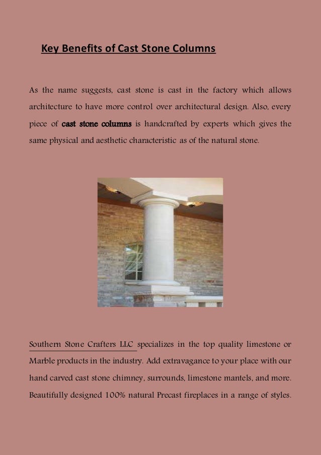 Key Benefits Of Cast Stone Columns