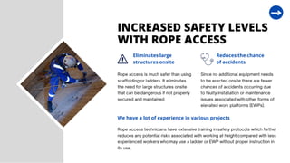The key benefits of rope access over other methods | PPT