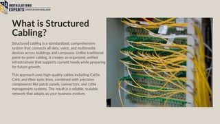 Key Benefits of Structured Cabling Services | PDF