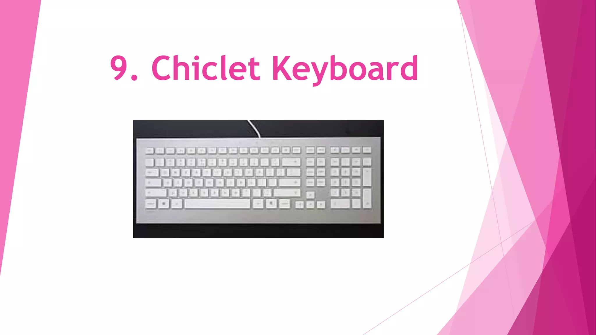 9. Chiclet Keyboard
 