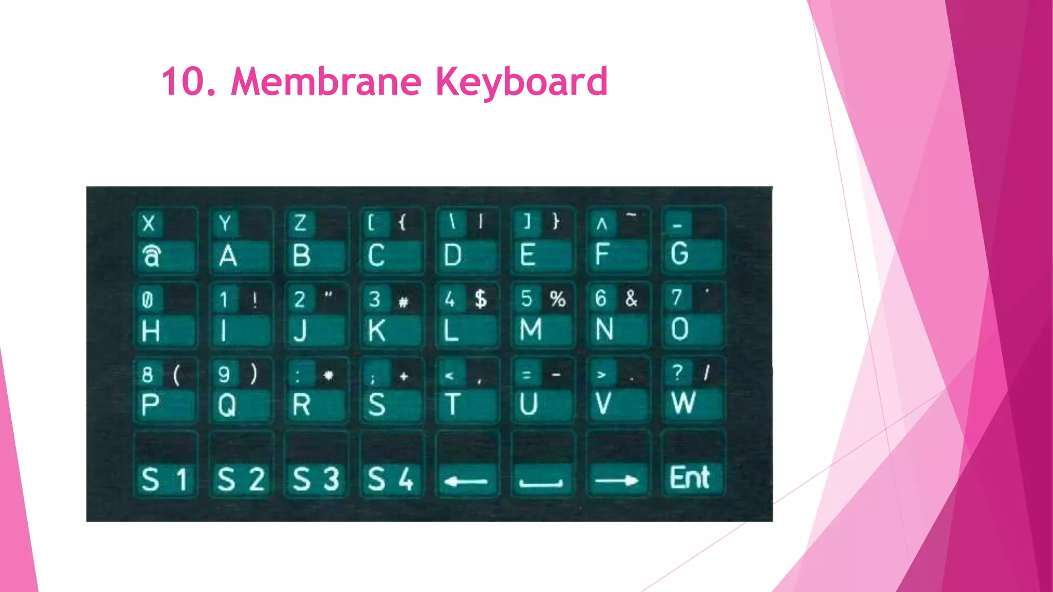 10. Membrane Keyboard
 