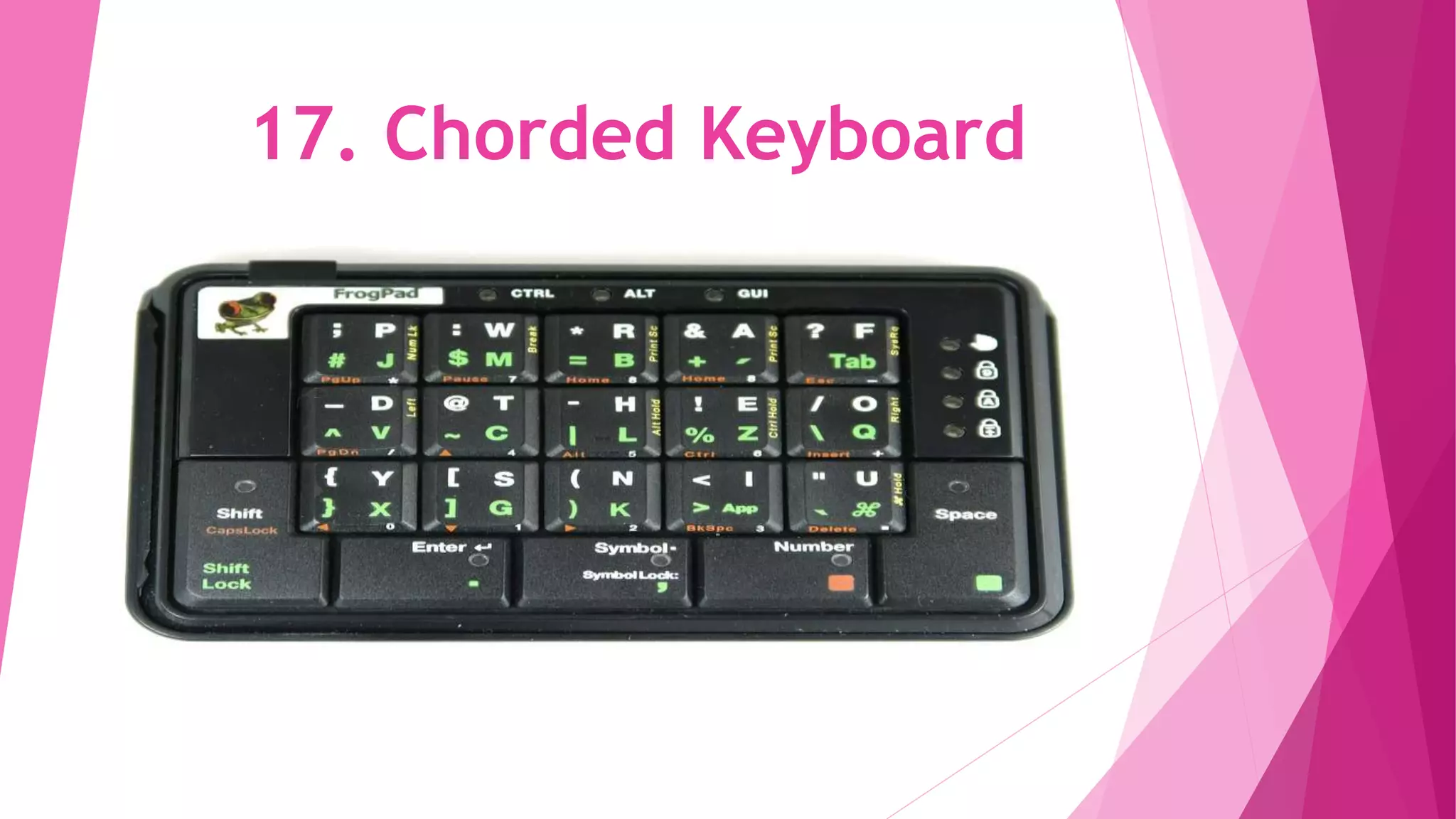 17. Chorded Keyboard
 
