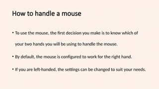 THE COMPUTER KEY BOARD AND MOUSE SKILLS.pptx