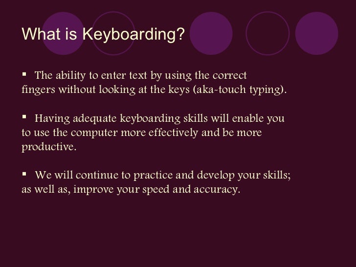 Keyboarding Technique PowerPoint
