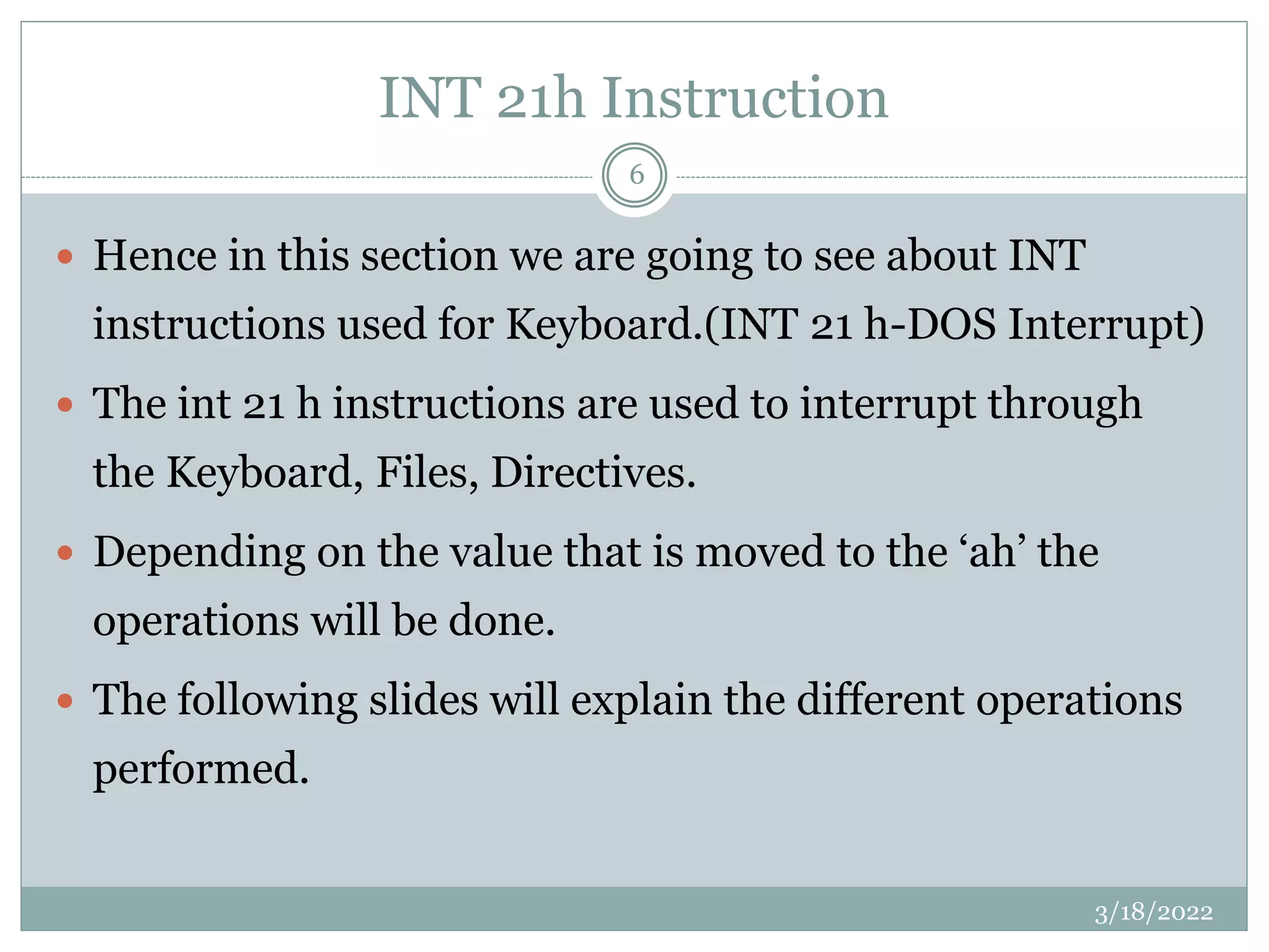 Keyboard interrupt | PPTX