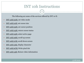 Keyboard interrupt | PPTX | Operating Systems | Computer Software and ...