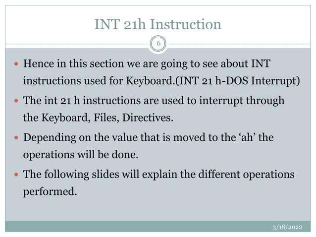 Keyboard interrupt | PPTX | Operating Systems | Computer Software and ...