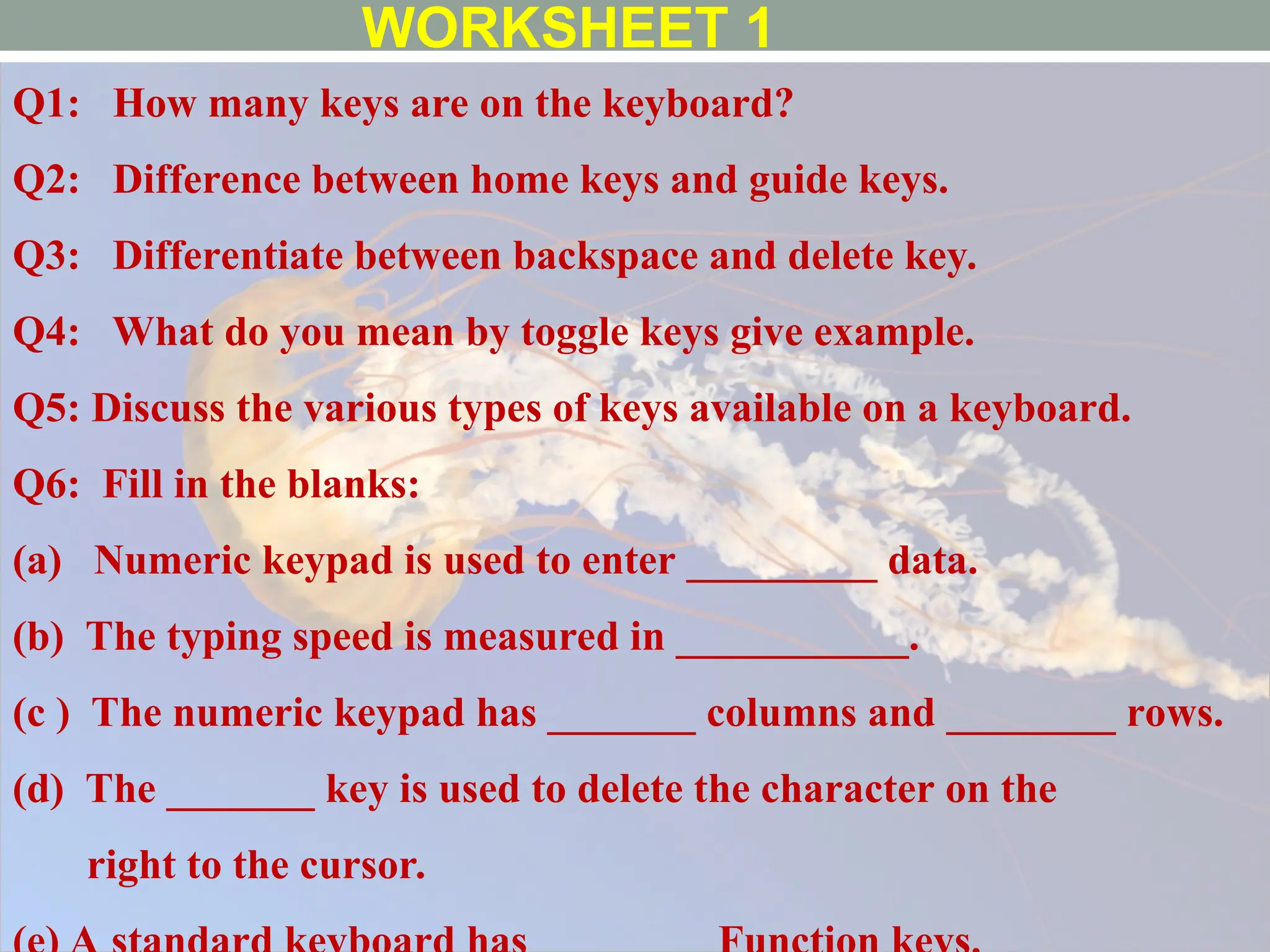 Keyboard Skills: types of typing Skills for students | PPT
