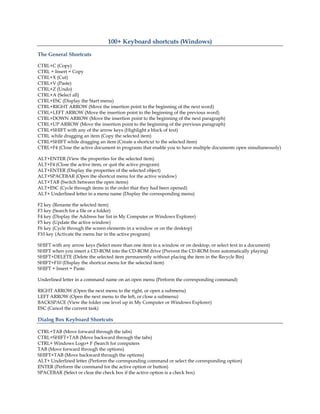 Keybshortc | PDF