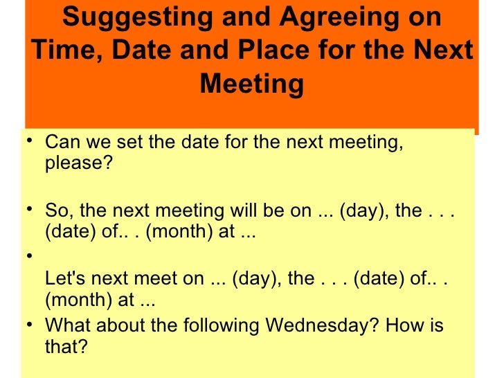 Image result for providing meeting times i english