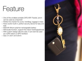 Keychain gps tracker | PDF