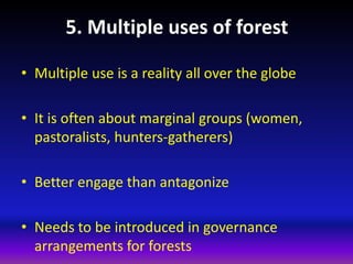 Five Key Challenges for Sustainable Forest Governance | PPTX