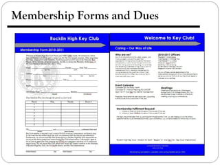Membership Forms and Dues
 