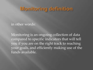 Monitorization Definition Key concepts in monitoring | PPTX