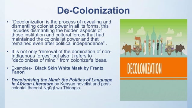Key Concepts Of Postcolonial Literature