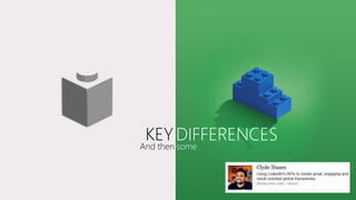 KEY DIFFERENCES 
And then some 
 