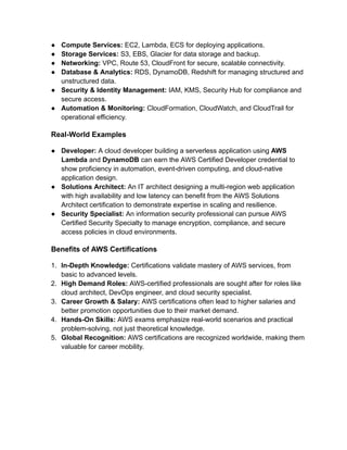 Key Differences Between CompTIA Cloud+ and AWS Certifications | PDF