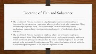 Comprehensive Overview of Key Doctrines in Constitutional Law and Their ...