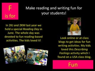 Look at your data and prioritise what you want to teach.