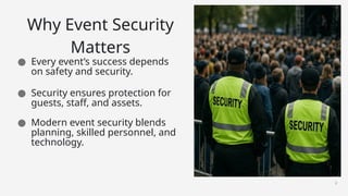 Key Elements of Event Security - ICORP Security | PPTX