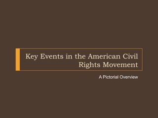 Key events in the american civil rights movement | PPTX