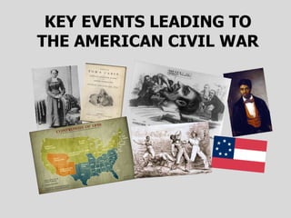 KEY EVENTS LEADING TO THE AMERICAN CIVIL WAR 