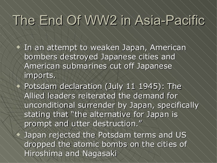 Key Events During World War 2