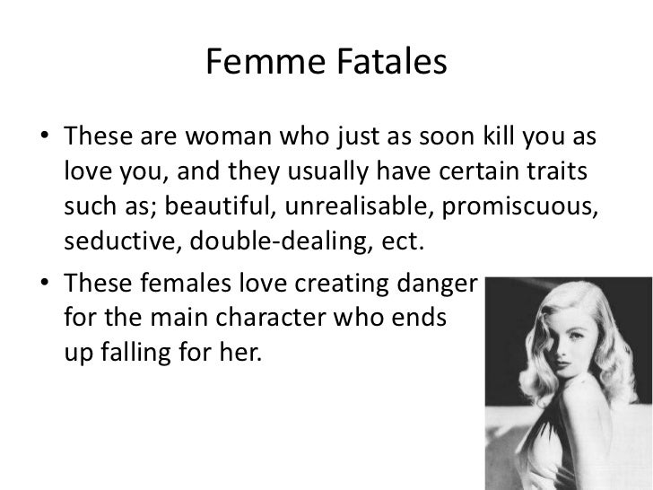 Key features of film noir