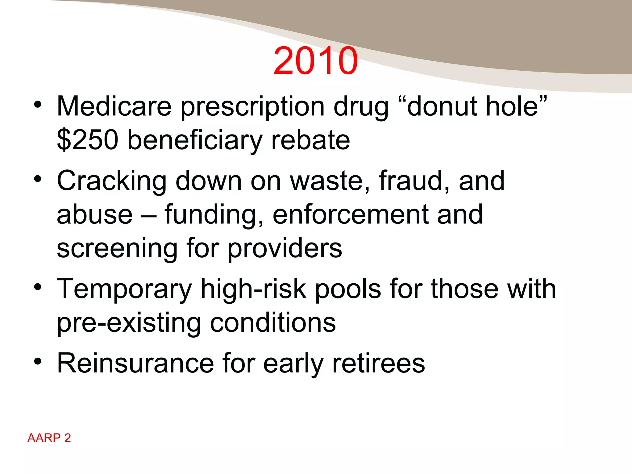 Key health care reform timeline gra panel | PPT