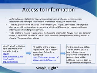 Key Informant Interviews with Federal Government Public Servants | PDF