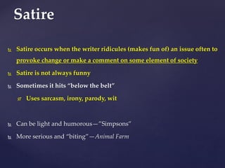 Key literary forms in Animal Farm - George Orwell | PPTX