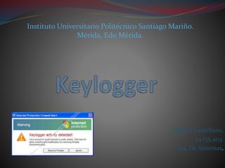 Miguel Castellano.
24.135.403.
Ing. De Sistemas.
Instituto Universitario Politécnico Santiago Mariño.
Mérida, Edo Mérida.
 