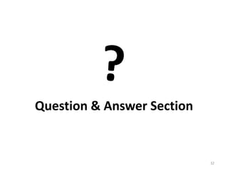 Question & Answer Section
32
 