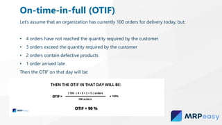 Key manufacturing business metrics | PDF