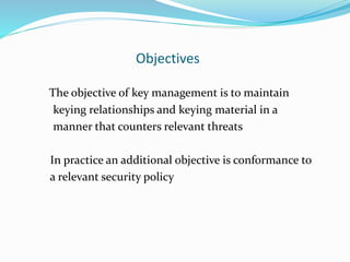 Key management and distribution | PPTX
