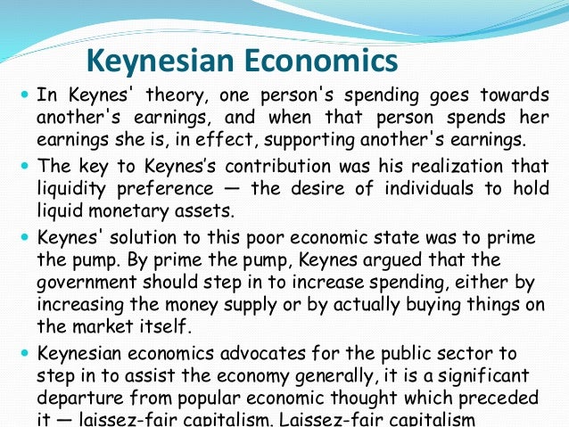 what is the fundamental thesis of keynesian economics