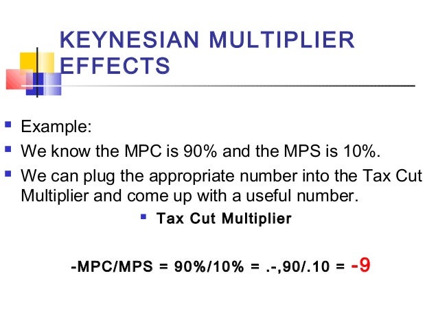 multiplier effect examples Why does a change in autonomous spending bring multiplied effects.