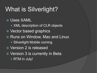 Silverlight FireStarter DC Keynote