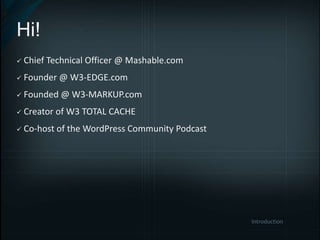Hi!Chief Technical Officer @ Mashable.com