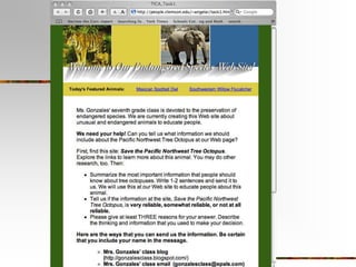 Online and Offline Reading Comprehension May Not Be Isomorphic(r=0.19, n = 89, N.S.)Online ReadingComprehension = ORCA BlogOffline Reading = Connecticut Mastery Test (CMT)of Reading ComprehensionLeu, D. Castek, J., Hartman, D., Coiro, J., Henry, L., Kulikowich, J., Lyver, S. (2005).