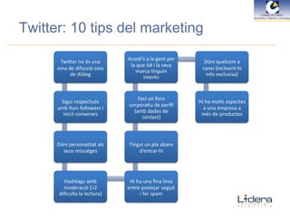 Twitter: 10 tips del marketing 