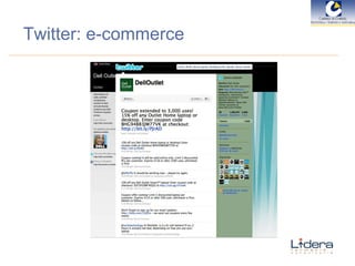 Twitter: e-commerce 