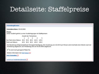 Detailseite: Staffelpreise
 