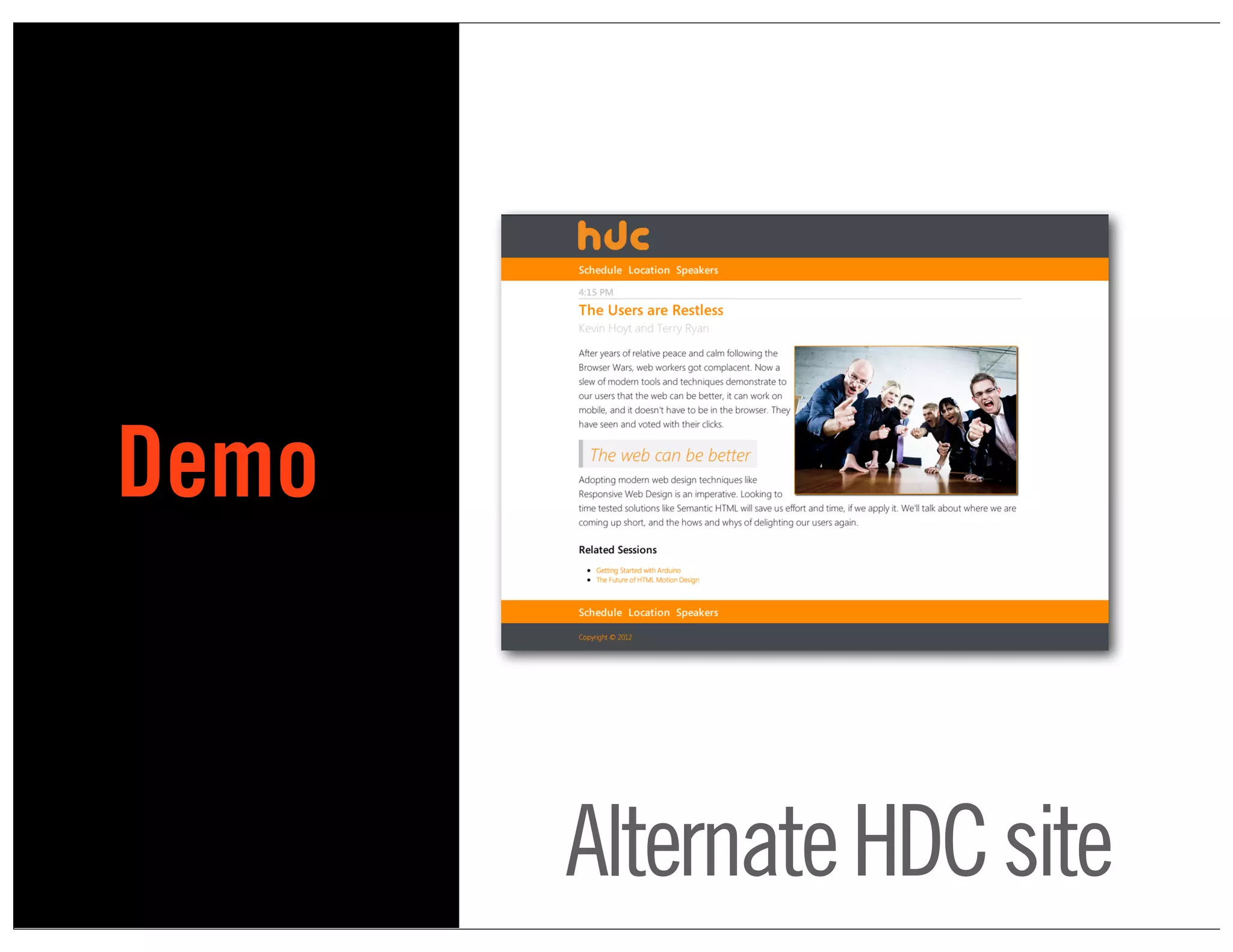 Demo


       Alternate HDC site
 