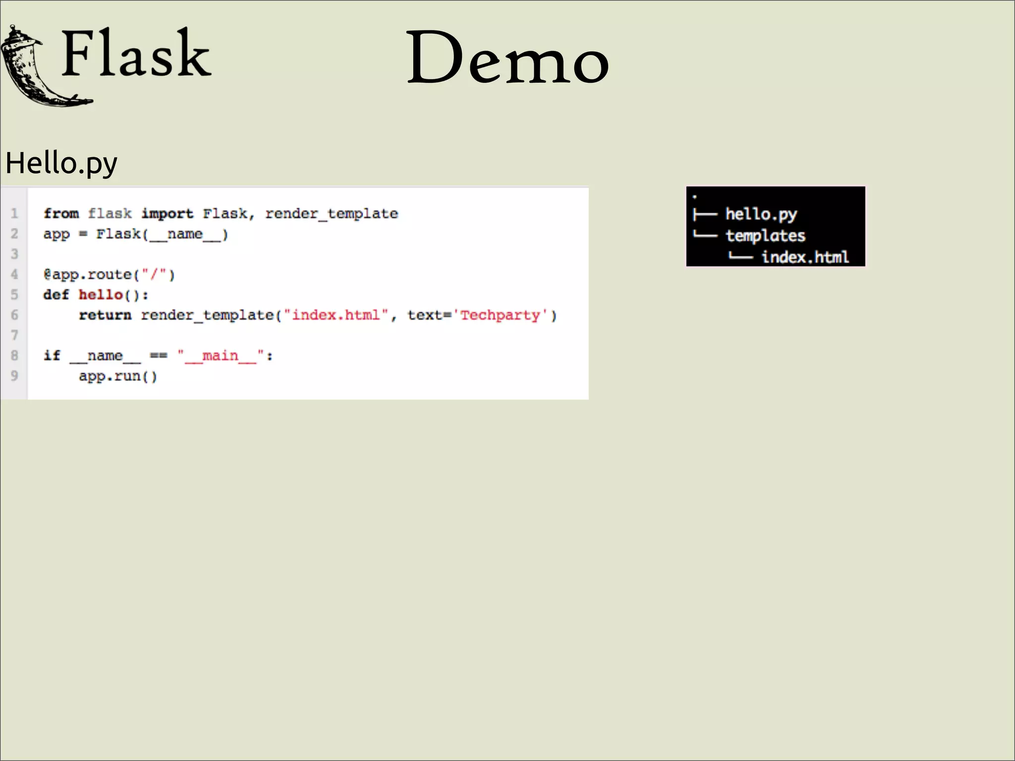 Demo
Hello.py
 