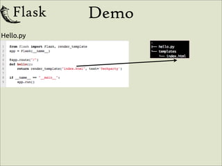 Demo
Hello.py
 