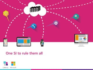 Cellenza Microsoft
Cellenza Microsoft
One SI to rule them all
 