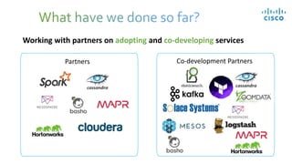 Working with partners on adopting and co-developing services
Partners Co-development Partners
 